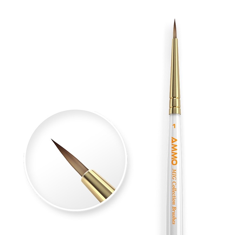Mig AMMO MIG Collection Brushes Conical Size 1