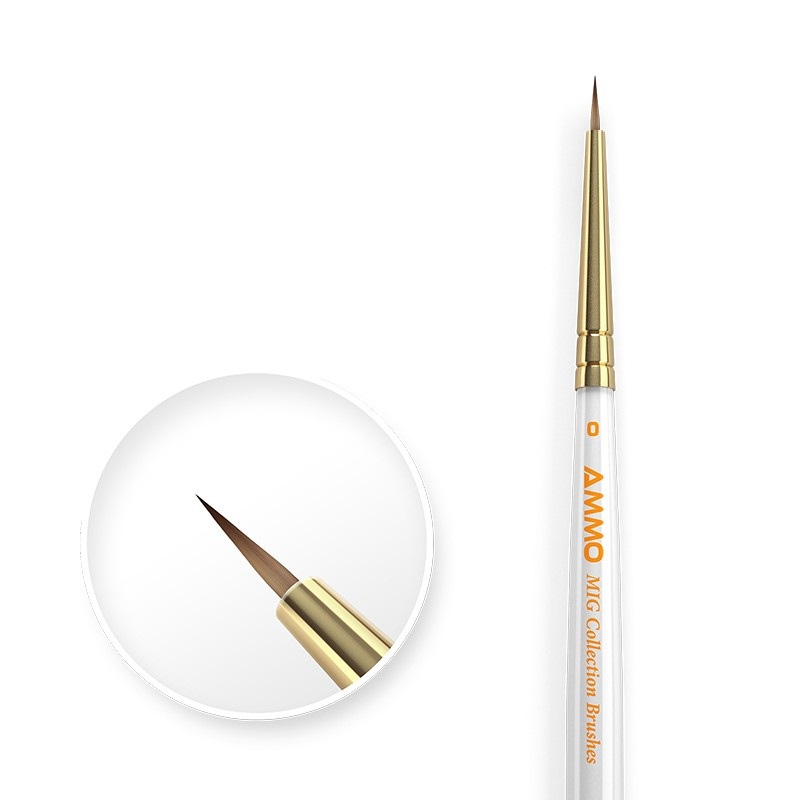 Mig AMMO MIG Collection Brushes Conical Size 0