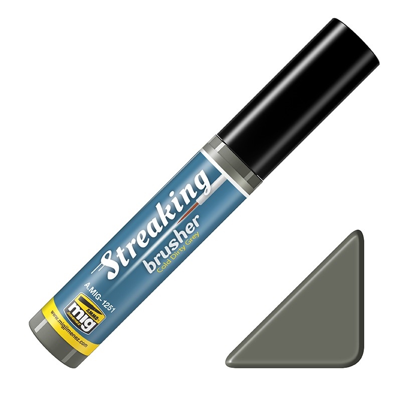 Mig Streakingbrusher - Cold Dirty Grey paint pot