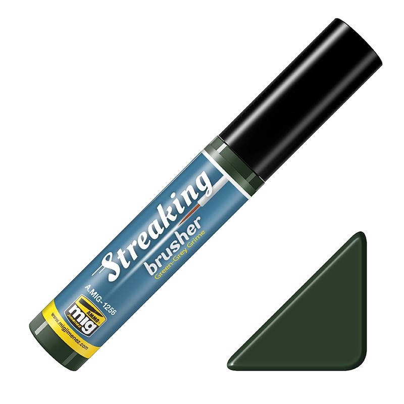 Mig Streakingbrusher - Green-Grey Grime paint pot