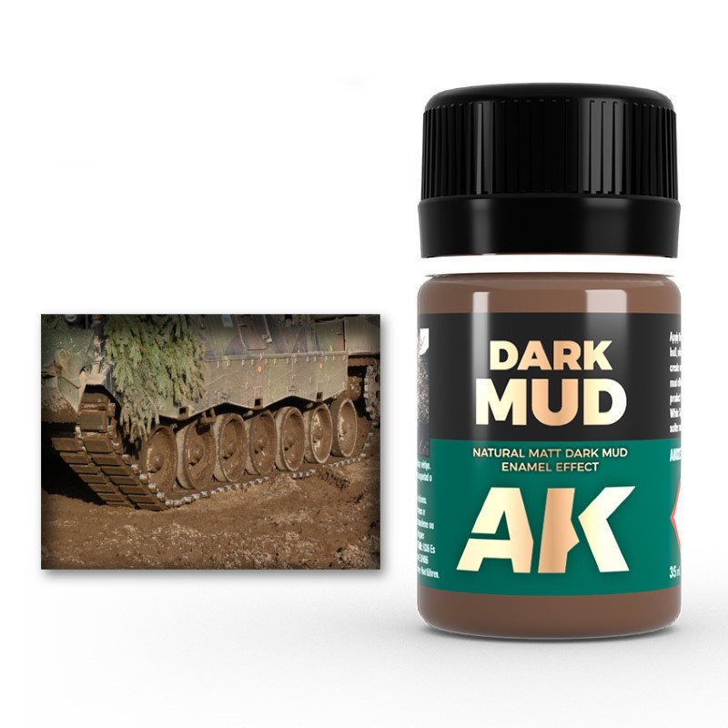 AK Interactive Dark Mud Effect paint pot