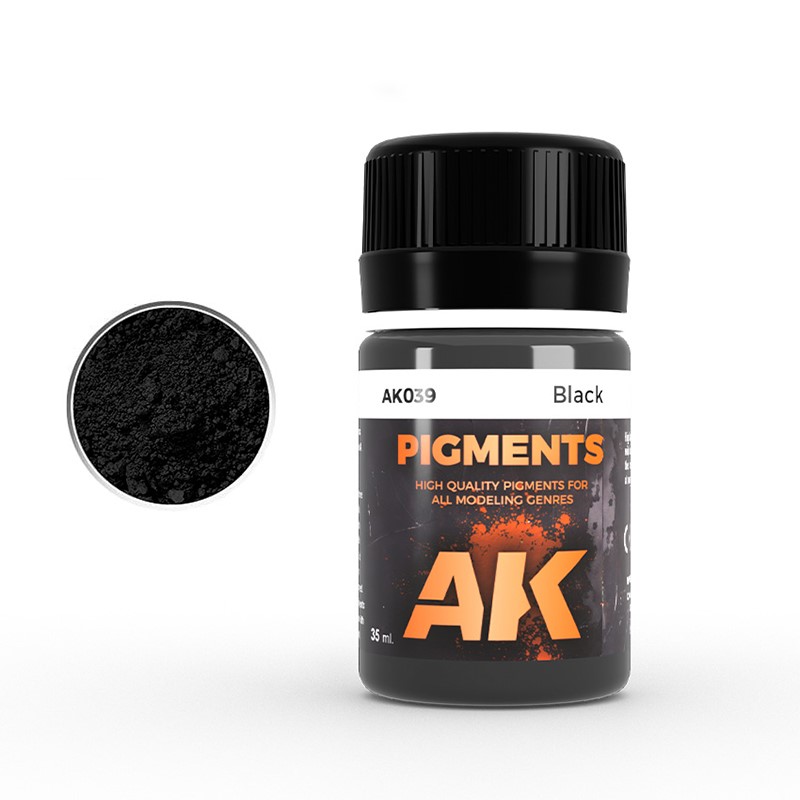 AK Interactive Pigments - Black paint pot