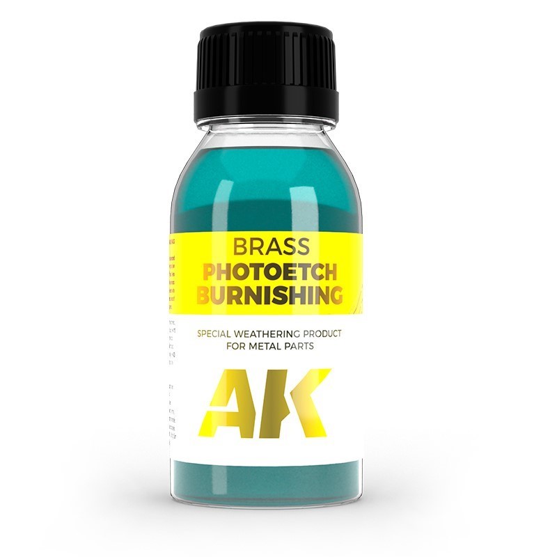 AK Interactive - Brass Photoetch Burnishing Fluid - (AK00174 AK Interactive - Brass Photoetch Burnishing Fluid - (AK00174