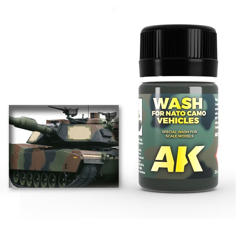 AK Interactive Wash for NATO Tanks paint pot