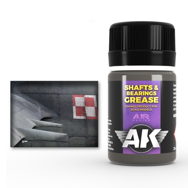 AK Interactive Shafts and Bearings Grease Wash paint pot