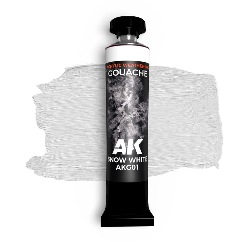 AK Interactive Gouache White paint pot