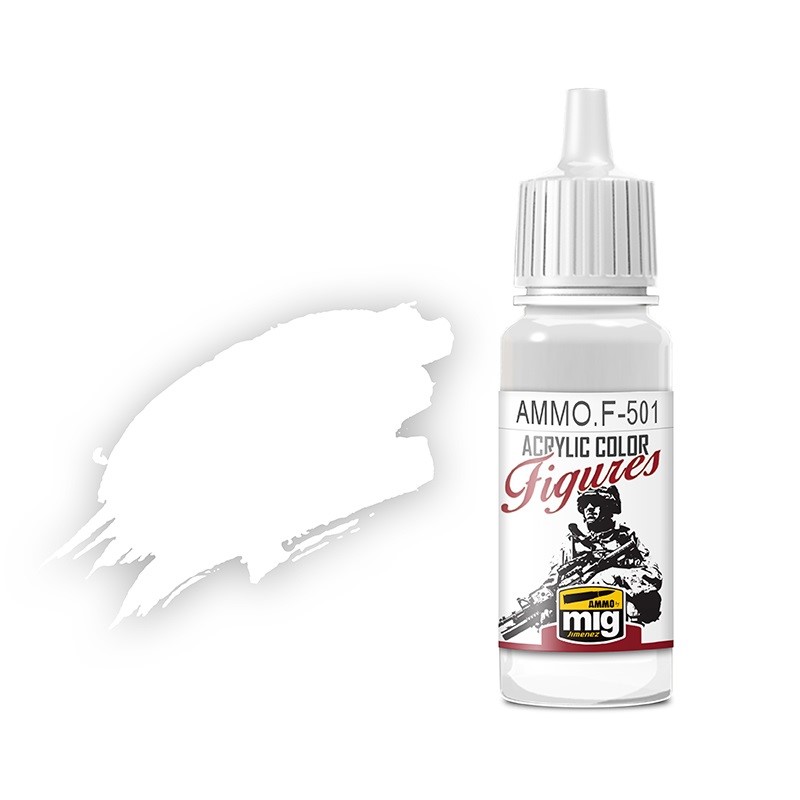 Mig White For Figures paint pot