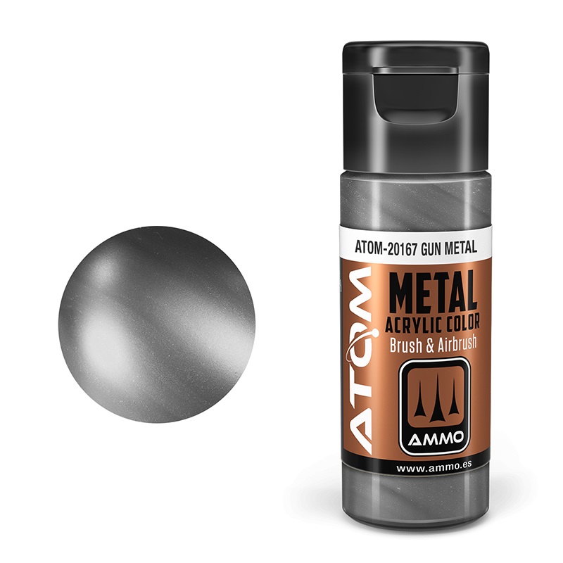 Mig METALLIC 20167 Gun Metal paint pot