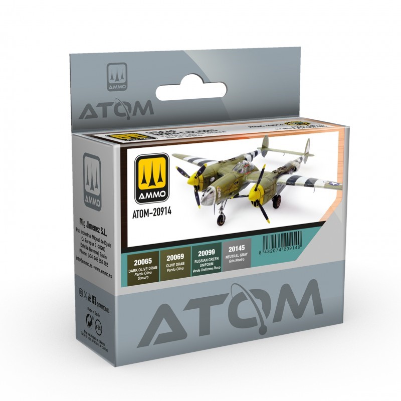 AMMO By MIG JIMENEZ - ATOM Acrylic Paint - Full Color Choice For Scale Models & Miniatures 6 thumbnail image