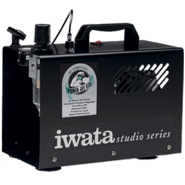 Iwata Studio Series Smart Jet Plus Handle-Tank Compressor - Scale