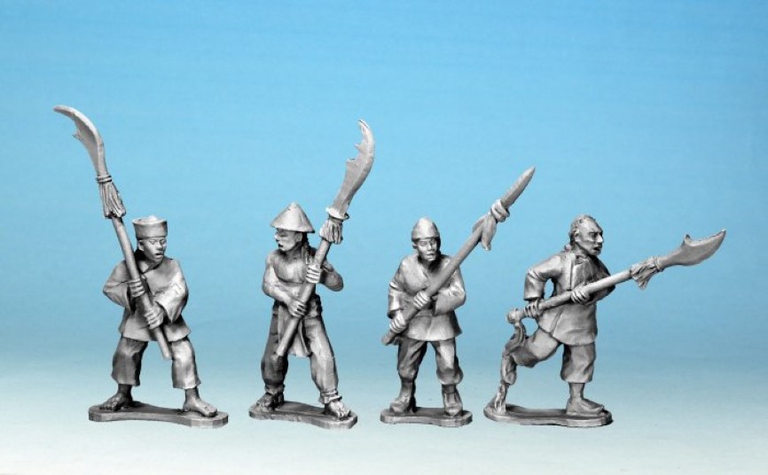 Crusader Miniatures Boxer Rebellion Boxers with Polearms (II)