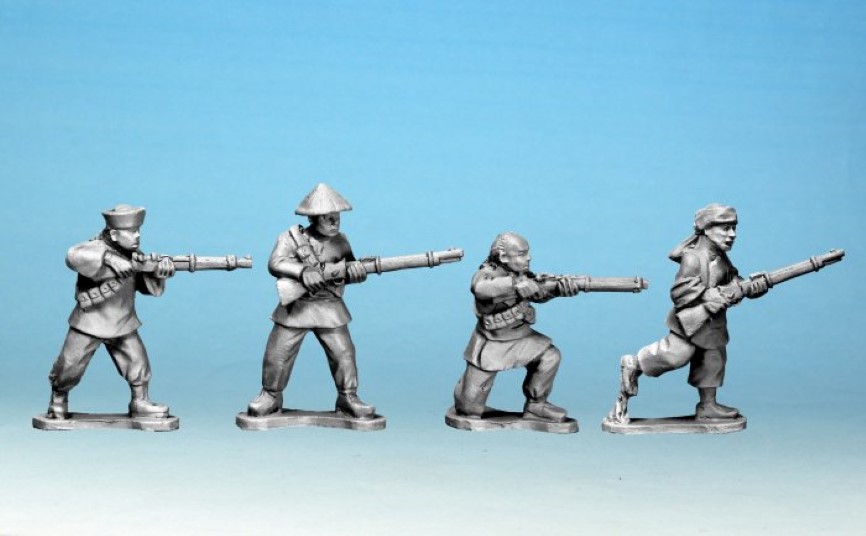 Crusader Miniatures Boxer Rebellion Boxers with rifles (I)