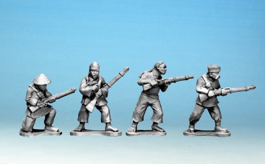 Crusader Miniatures Boxer Rebellion Boxers with Rifles (II)