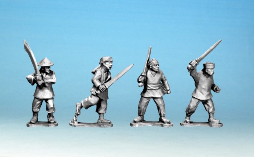 Crusader Miniatures Boxer Rebellion Boxers with Swords