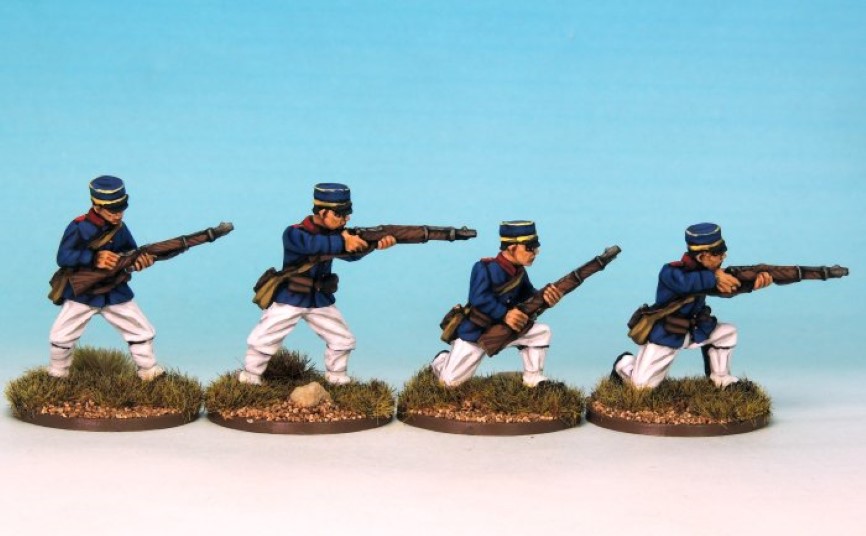 Crusader Miniatures Boxer Rebellion Japanese Infantry firing/loading