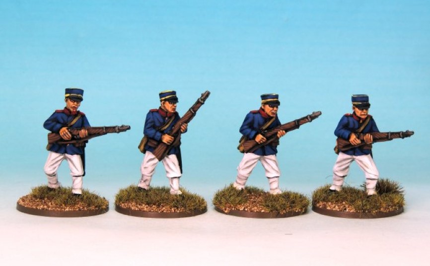 Crusader Miniatures Boxer Rebellion Japanese Infantry Advancing