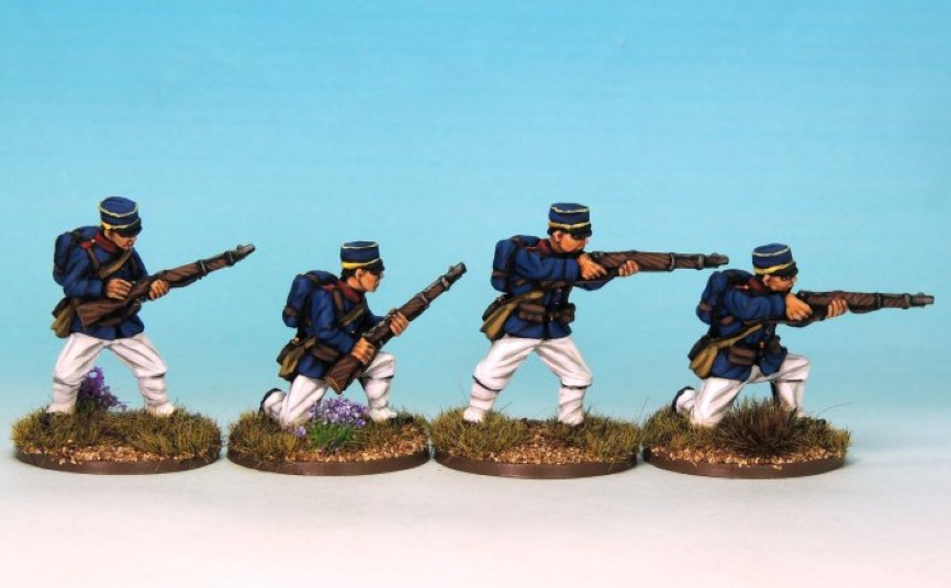 Crusader Miniatures Boxer Rebellion Japanese Infantry firing/loading full kit