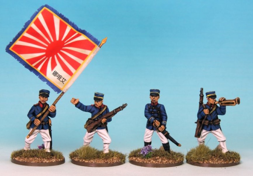 Crusader Miniatures Boxer Rebellion Japanese Infantry Command