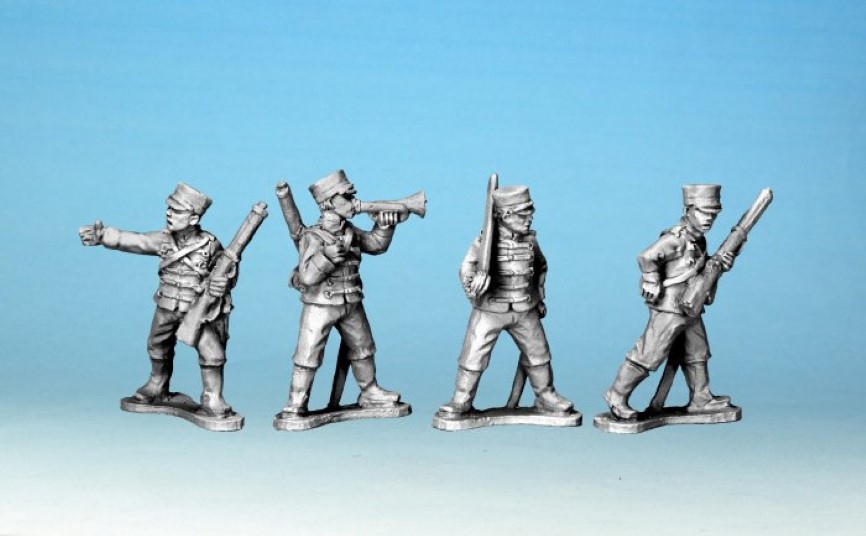 Crusader Miniatures Boxer Rebellion Japanese Dismounted Cavalry Command