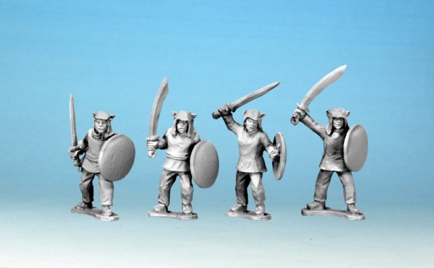 Crusader Miniatures Boxer Rebellion Tiger Men with Swords & Shields