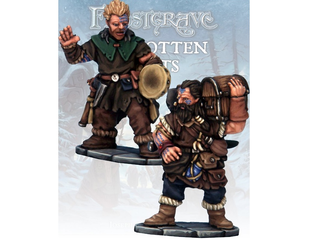 Barbarian Bard and Pack Mule