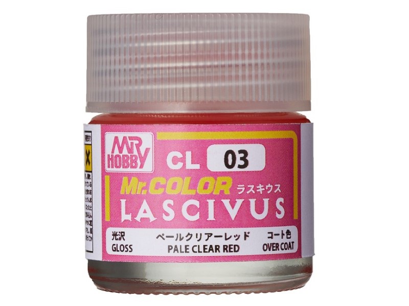 Mr Hobby Lascivus Pale Clear Red - jar paint pot