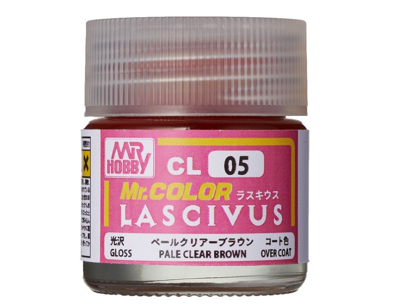 Mr Hobby Lascivus Pale Clear Brown - jar paint pot