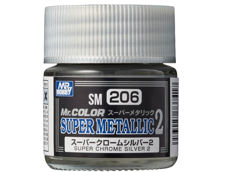 Mr Hobby Super Chrome Silver 2 paint pot
