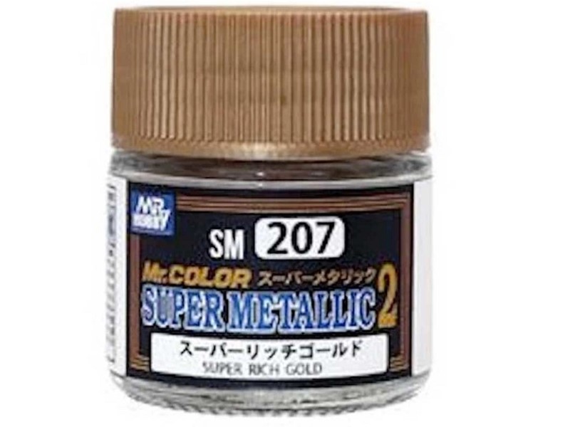 Mr Hobby Super Metallic 2 - Super Rich Gold paint pot