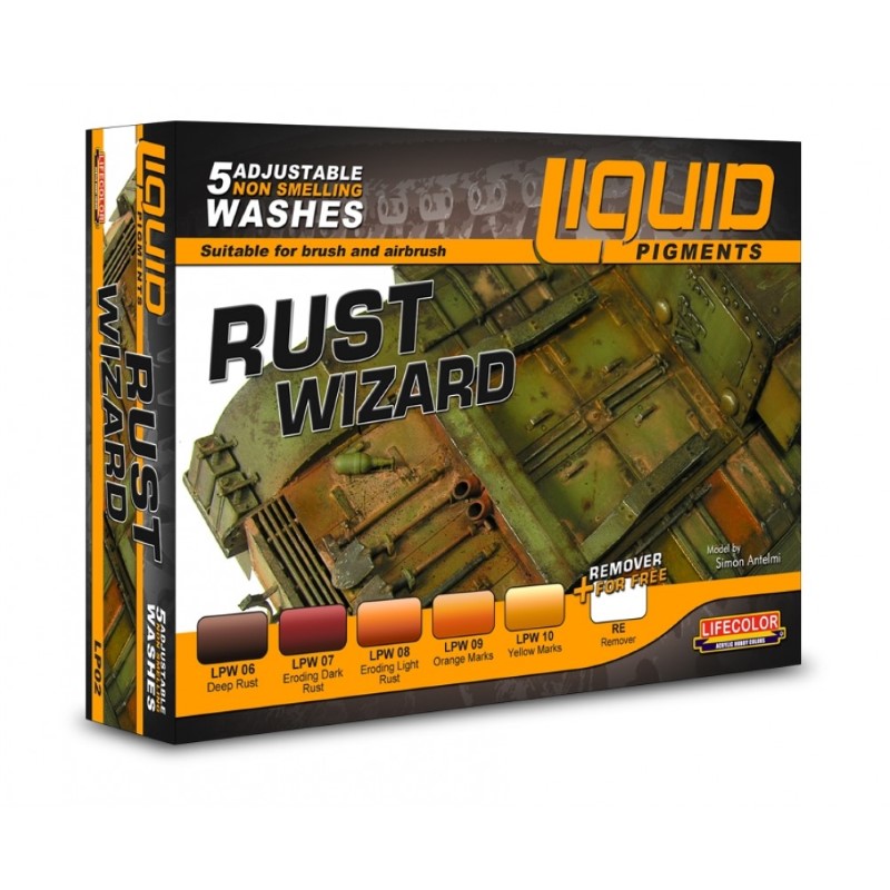 Lifecolor Liquid Pigments Rust Wizard set - snmstuff.co.uk
