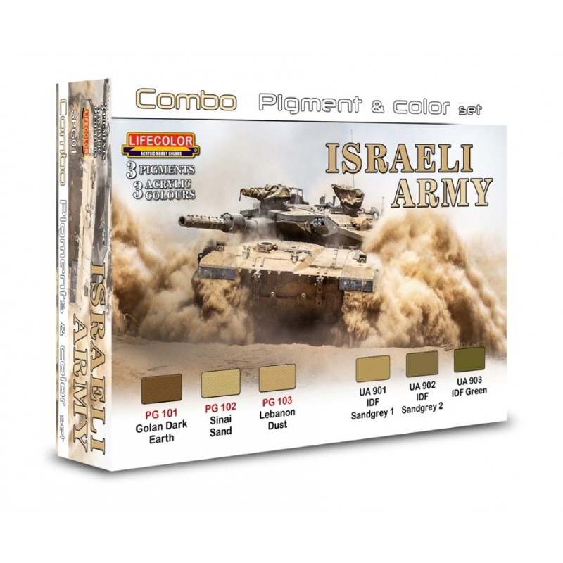 LifeColor Combo Pigment & Colour Set Israeli Army - snmstuff.co.uk