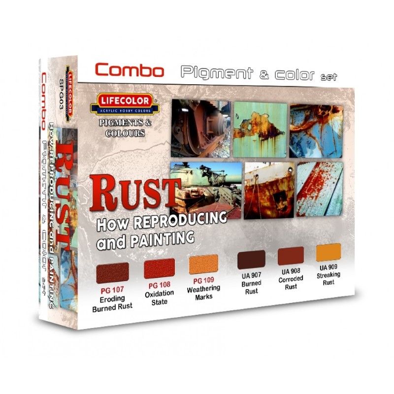 LifeColor Combo Pigment & Colour Set Rusty - snmstuff.co.uk
