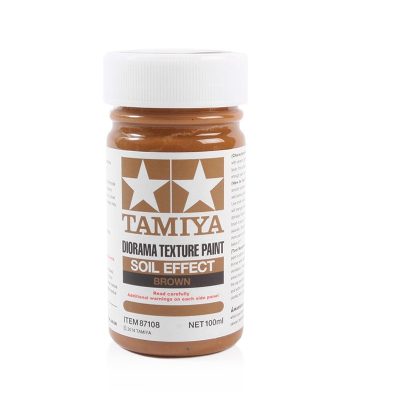 Tamiya Texture Paint - Soil Brown paint pot