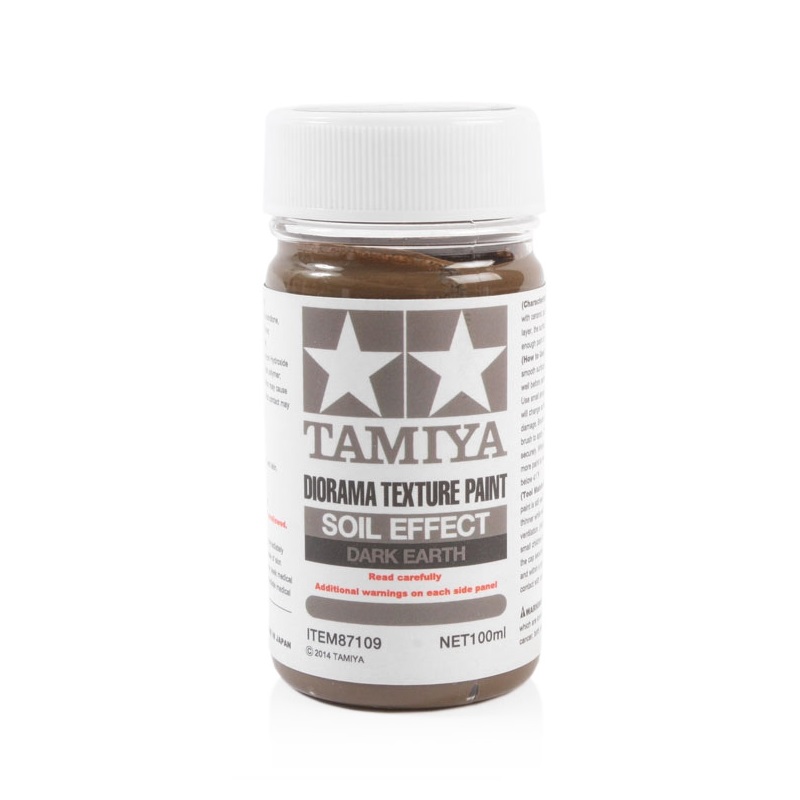 Tamiya Texture Paint - Soil Dark Earth paint pot