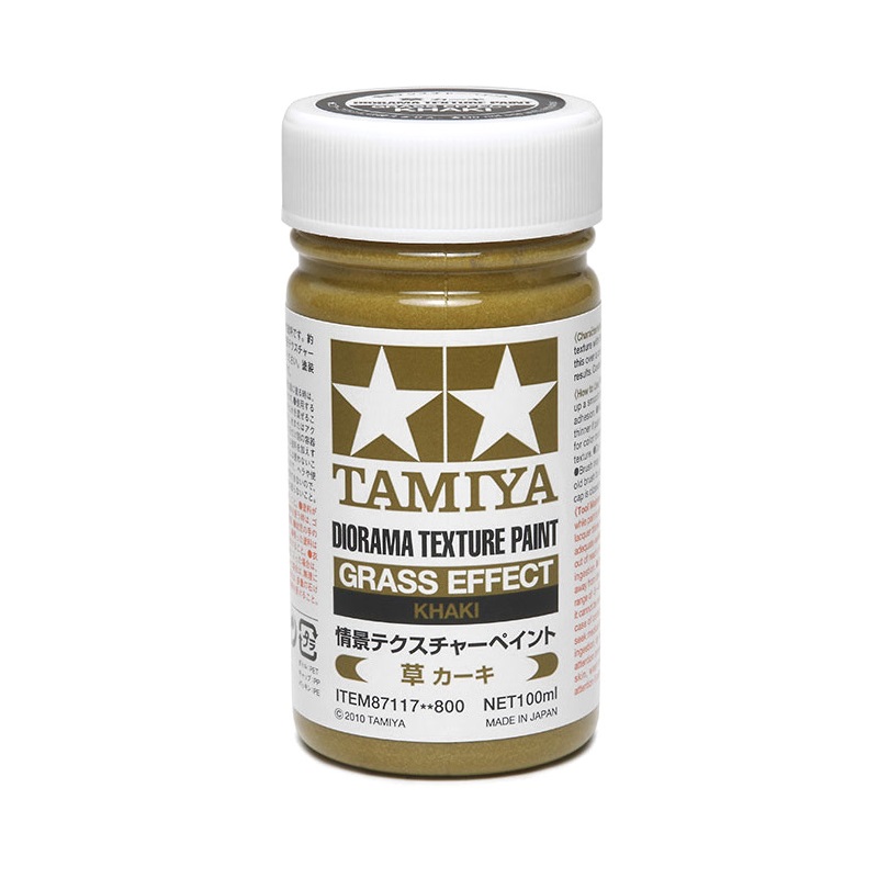 Tamiya Texture Paint - Grass Khaki paint pot