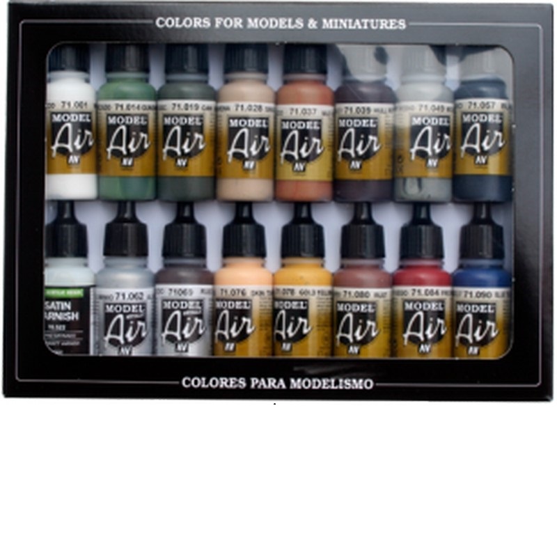 Vallejo Model Air Set 71192 Building Set - 16 Acrylic Paint Bottles For Scale Models - View #12