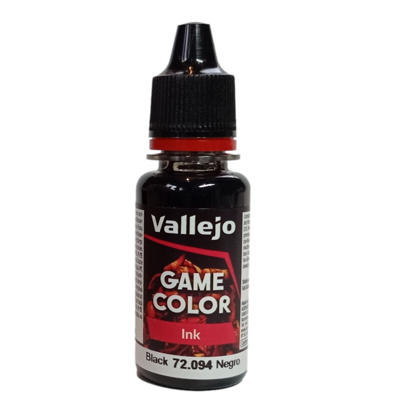 Vallejo Black Ink - New Formula paint pot
