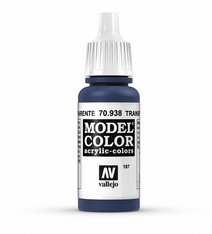 Vallejo Transparent Blue paint pot