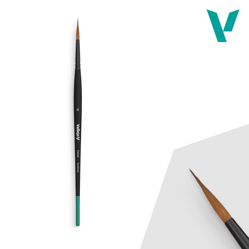 Vallejo AV Detail - Round Synthetic Brush No. 4