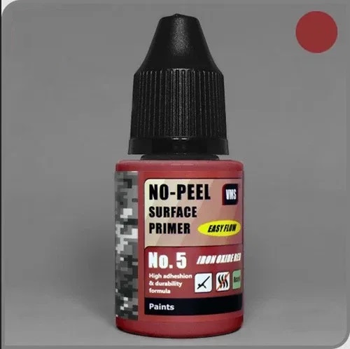 VMS No-Peel Primer No.5 Iron Oxide Red paint pot