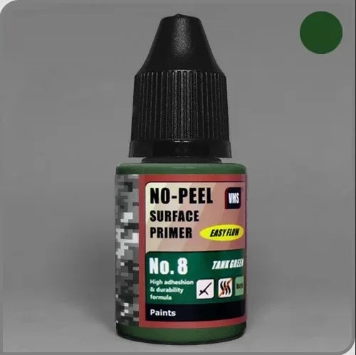 VMS No-Peel Primer No.8 Tank Green paint pot