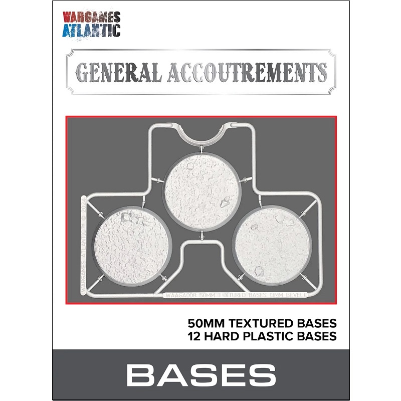 Wargames Atlantic 50mm Textured Bases