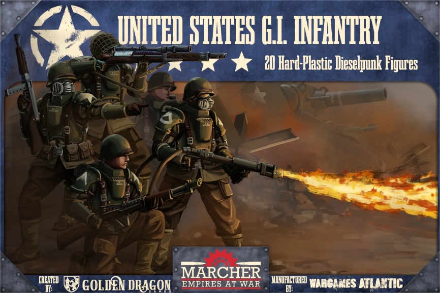 Wargames Atlantic Marcher United States Infantry