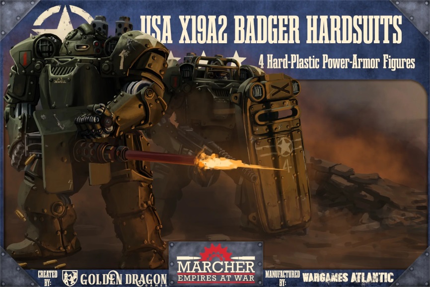 Wargames Atlantic Marcher X19A2 Badger Hardsuits
