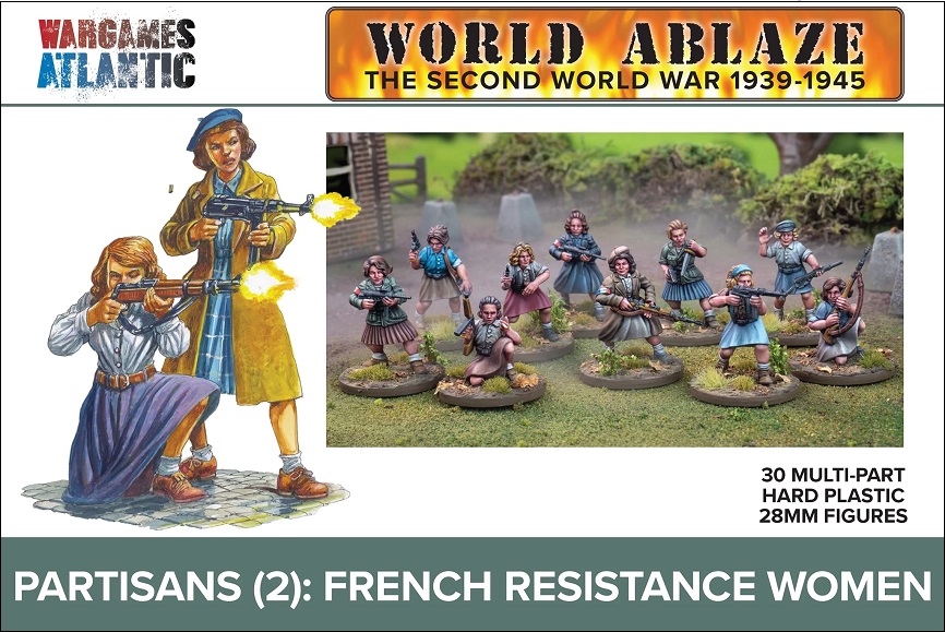 Wargames Atlantic Partisans (2) French Resistance Women