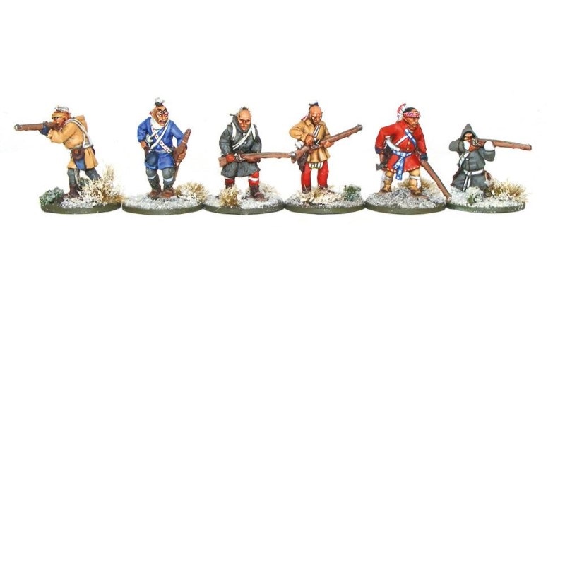Woodland Indians in Snowshoes