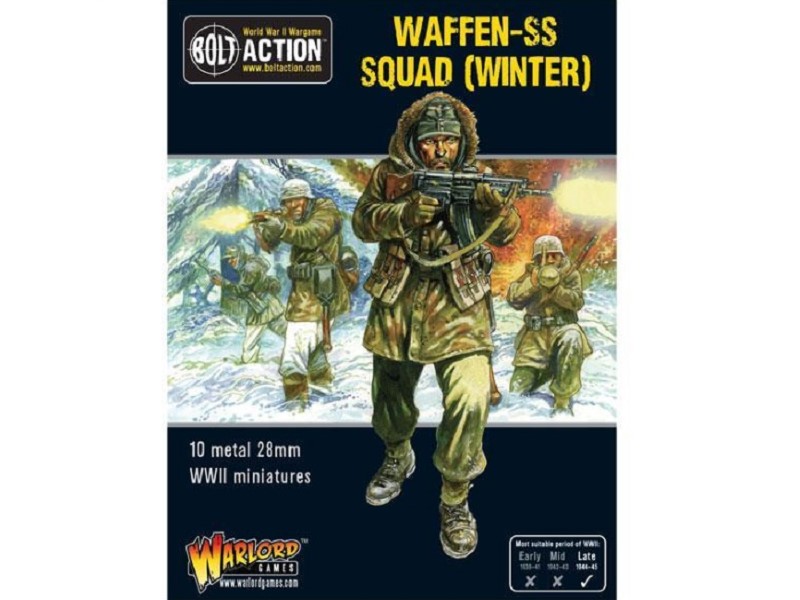 Warlord Games – Waffen SS – Bolt Action – 30 Figurines Grenadiers – Maquette Non Peinte – Plastique
