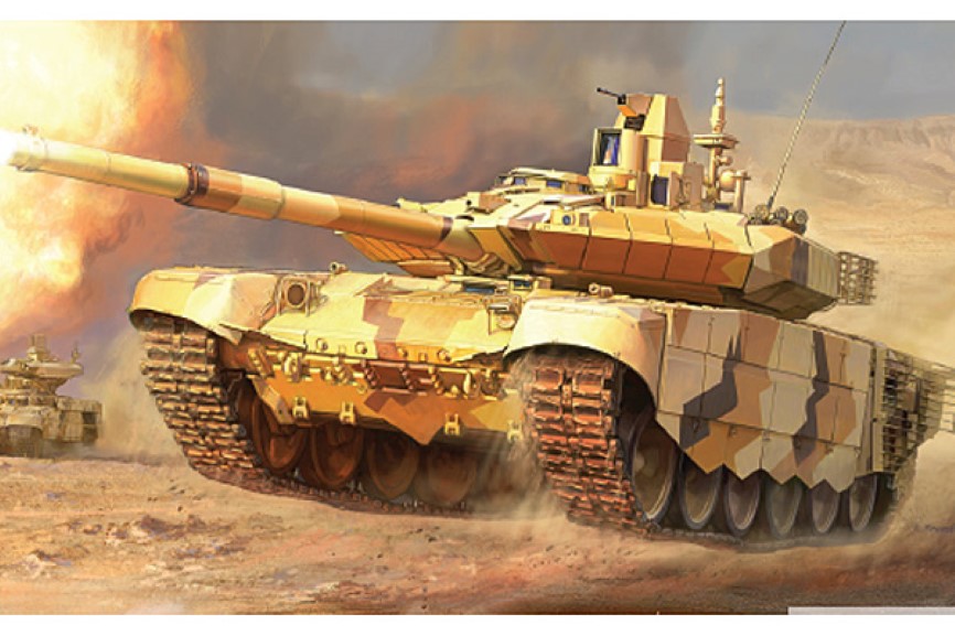 Char Russe T90 échelle 1/48 - Maquette Plastique Montée Neuve